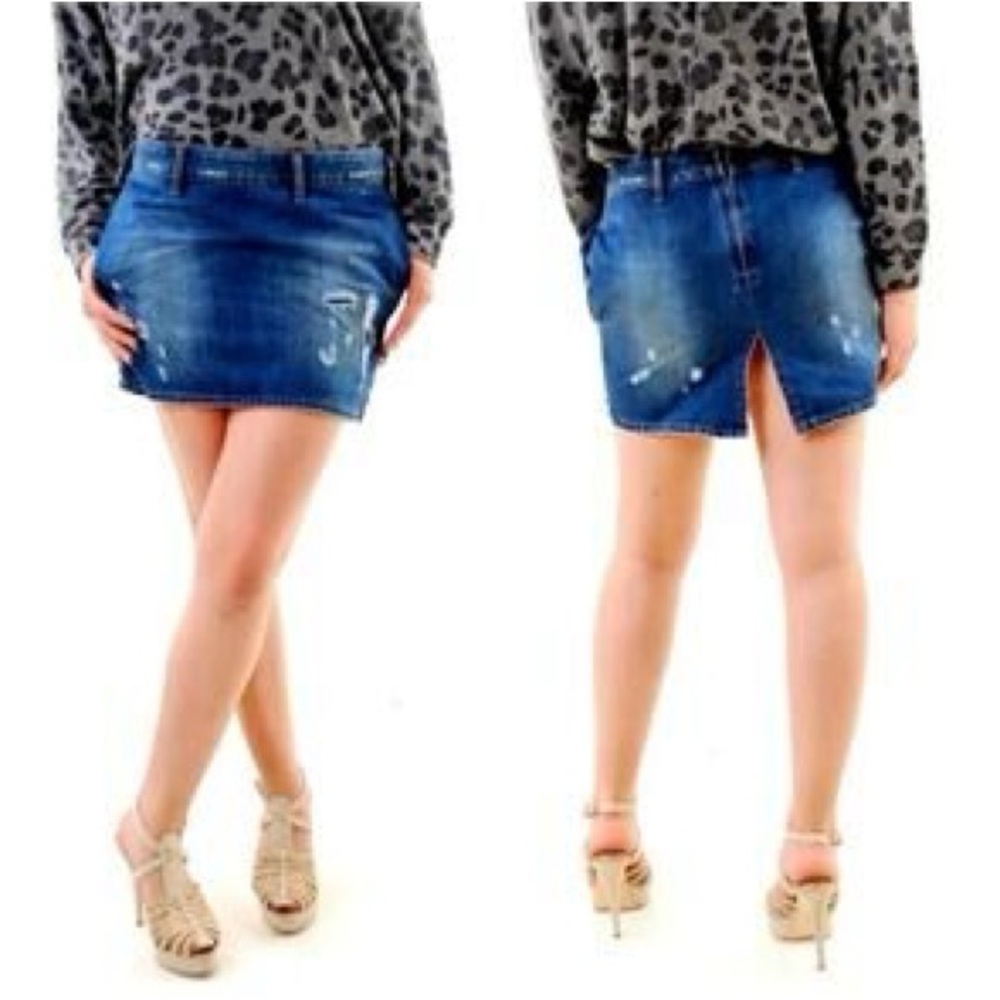 One X One Teaspoon Bleu Cult Mini Freelove Skirt